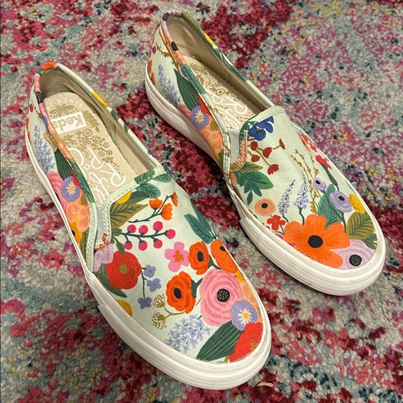 Keds Shoes - Keds Rifle Paper Co Floral Slip-On Canvas Shoes